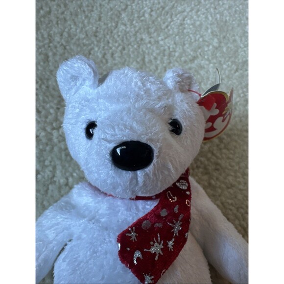 Ty Beanie Babies 2000 Holiday Teddy Christmas Bear Retired - Picture 2 of 9